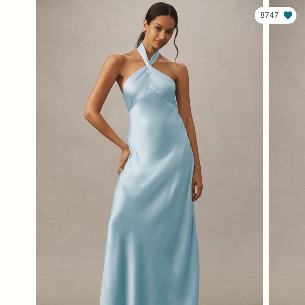 Anthropology BHLDN Selma Satin Maxi Dress